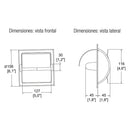 PORTAPAPEL DE EMPOTRAR CON CUBIERTA -114