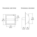 PORTAPAPEL DE EMPOTRAR CON TUBO ANTIRROBO-115