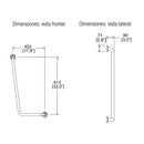 BARRA ANGULAR HOCKEY-B-062-S