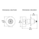 JUEGO DE ENSAMBLES INDIVIDUALES DE EMPOTRAR PARA REGADERA DE ROSCAR VALVEX  CERAMICO 1/4 DE VUELTA-E-60-II