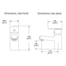 MONOMANDO DE LAVABO EXPLORA CON CARTUCHO ECOLOGICO  NO INCLUYE CONTRA DE REJILLA E-908-CE