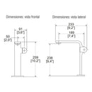 MONOMANDO DE LAVABO ALTO ALIKA E-921