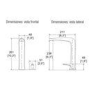 MONOMANDO DE LAVABO  ALTO NAUTILIA E-925