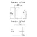 MONOMANDO DE LAVABO  SCALA E-948