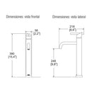 MONOMANDO DE LAVABO ALTO NUVA EP-947