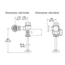 FLUXOMETRO DE SENSOR FB-185-19-1