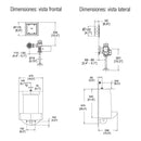 MINGITORIO , FLUXOMETRO-FERRY FC-1