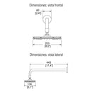 REGADERA DE CHORRO PREMIER-H3005-TR035-EB