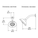 REGADERA MULTICHORRO H-3301-C/G