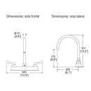 MEZCLADORA PARA FREGADERO ALBATROS-HM-37