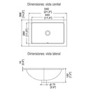 LAVABO SOBRE CUBIERTA CON REBOSADERO-LV MARCUS BLANCO