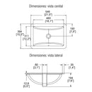 LAVABO BAJO CUBIERTA CON REBOSADERO-LV MARCUS BC MARFIL