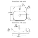 LAVABO DE UNA PERFORACION-LV SANTORINI 1