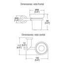 VASO CEPILLERO DE CRISTAL-9107