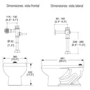 TAZA, FLUXOMETRO ASIENTO-NAO17 2-3.5