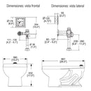 TAZA, FLUXOMETRO ASIENTO-NAO17 FC-3.5