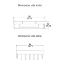 JABONERA DE REJILLA RECTANGULAR-REJ-01