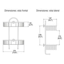 REPISA DE REJILLA SEMICIRCULAR DOBLE-REJ-03