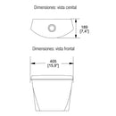 TANQUE AUSTRAL-BLANCO BOTON DE 1 DESCARGA