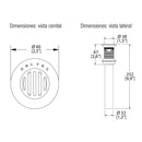 CONTRA CON REJILLA PARA LAVABO SIN REBOSADERO TH-059