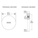 CONTRA TIPO HONGO PARA LAVABO CON REBOSADERO TH-062