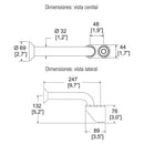 CESPOL PARA LAVABO CON REGISTRO TV-016
