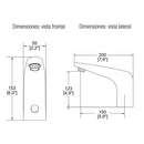LLAVE DE LAVABO ELECTRONICA  FORZA-TV-304-C