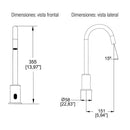 LLAVE DE LAVABO ELECTRONICA  -TV-305
