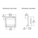 JABONERA DE EMPOTRAR CON AGARRADERA INCLUYE CHAROLA DE ACRILICO -101