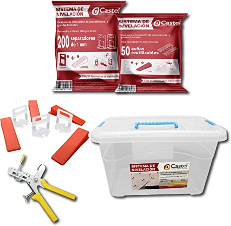 KIT DE NIVELACION CASTEL CON 200 SEPARADORES