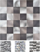 MOSAICO DE CRISTAL STICK METAL 400 4MM METAL 30X30