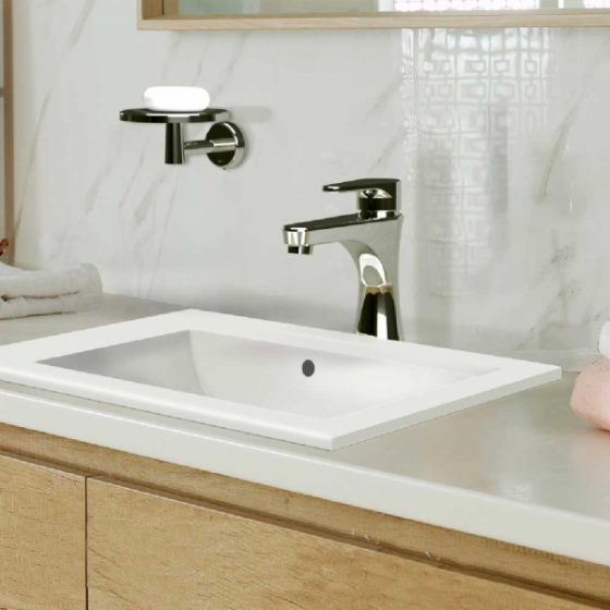 MONOMANDO DE LAVABO DECO SIN CONTRA CROMO MO8-DC-01