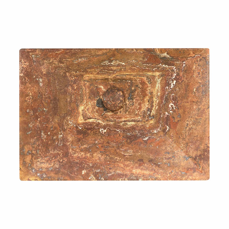 LAVABO MAGIC 50*35*10 MARMOL TRAVERTINO ROJO C/CONTRA