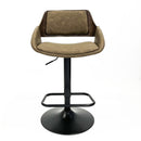 BANCO TERMOFORMADO TAPIZ CAPITONADO CAFE