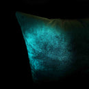 SET 2 PZA COJIN DECORATIVO, VERDE VELVET Y NEGRO 40X40 CM