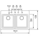 FREGADERO SCHOCK ALIVE N200 POLARIS STONE GRIS