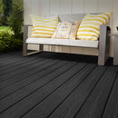 MADERA PARA EXTERIOR DECK DE PVC BLACK (CAJA DE 1.32 M2)