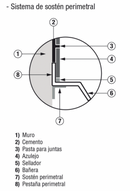 BASE PARA REGADERA RECTANGULAR CHICA 120 x 80 x 16cm