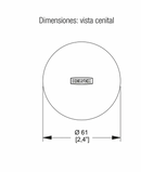 CONTRA PARA DESAGÜE ÉBANO TH-065-EB Sin rebosadero