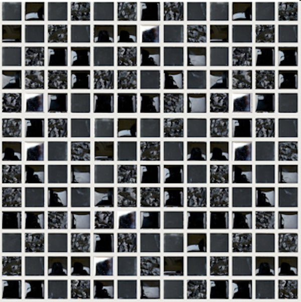 MOSAICO DE CRISTAL TERRA CARBONNI 8MM MIXTO 30X30