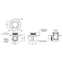 COLADERA CORTA DE UNA BOCA LATERAL DESAGUE DE CONTORNO CUADRADO TAPA REMOVIBLE 22-CHL