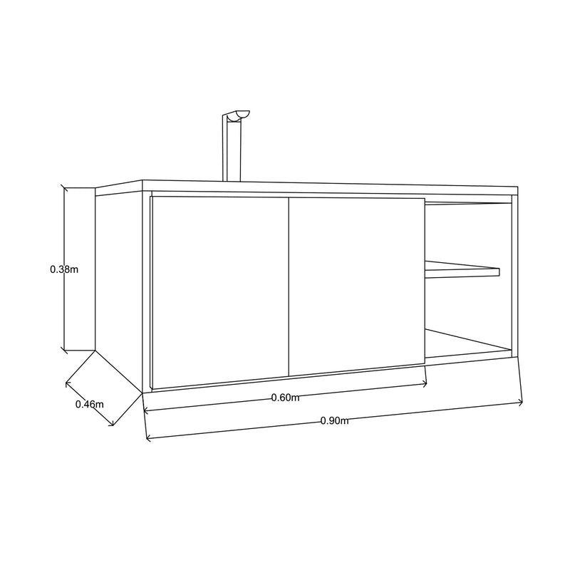 GABINETE PARA BAÑO, MARIAM 90 IZQ SHUR