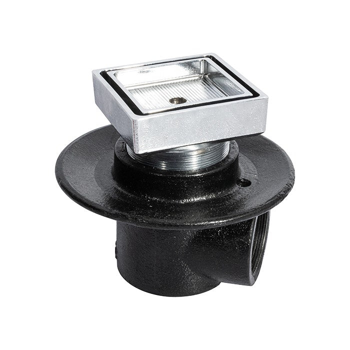 COLADERA CORTA DE UNA BOCA LATERAL DESAGUE DE CONTORNO CUADRADO PORTAINSERTO REMOVIBLE 22-CHLI