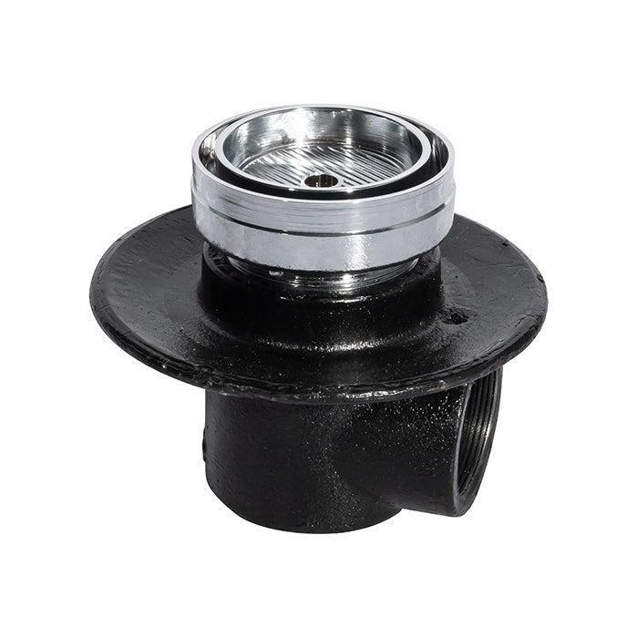 COLADERA CORTA DE UNA BOCA LATERAL DESAGUE DE CONTORNO REDONDO PORTAINSERTO REMOVIBLE 22-HLI