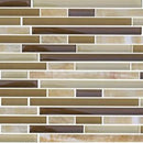 MOSAICO DE CRISTAL TOGO AMBAR 8MM METAL 30X30